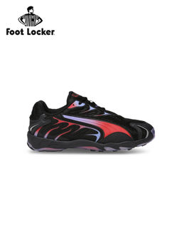 Puma - Unisex Black & Blue Inhale Lightweight Casual Sneakers
