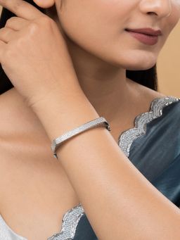 Teejh - Rina Rapture CZ Stones Silver Plated Bracelet