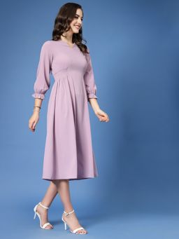 KASSUALLY - Waist Smocked Midi Dress