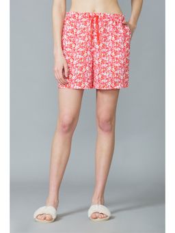Van Heusen Woman Lingerie and Athleisure - Van Heusen Women Functional Pocket & Drawstring Waist Lounge Shorts - Coral