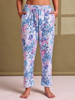 TAG 7 - Printed Hosiery Pyjama Pant Multi-Color