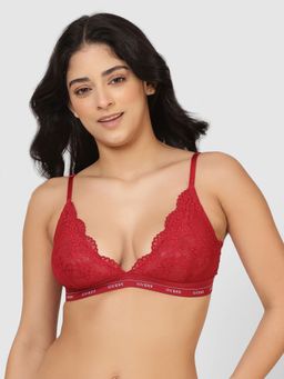 Guess - Red Polyamide Solid Women Non-Padded Bra
