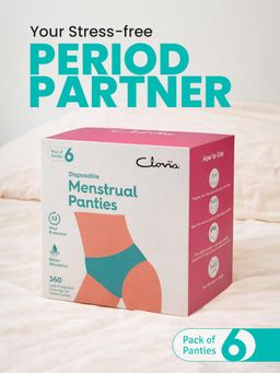 Clovia - Disposable 360degree Protection Leak Proof Overnight Menstrual Panties (Pack of 6)