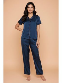 Zivame - Valentine Satin Nightsuit - Gibraltar Sea