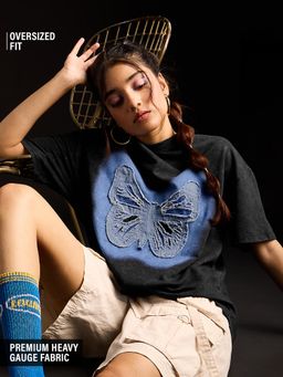 The Souled Store - Tss Originals Butterfly Dreams Women Oversized T-Shirt