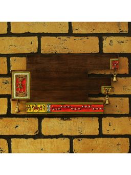 ExclusiveLane - Art In A Name Warli and Dhokra Plain Name Plate In Sheesham Wood
