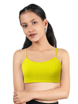 D'chica - Girls Neon Green Thin Strap Beginners Bra