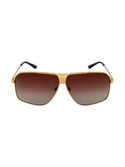 Opium Eyewear - Men Gold Metal Sunglass with Polarised and UV Protected Lens