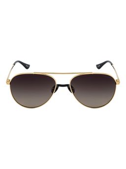 Opium Eyewear - Men Gold Metal Sunglass with Polarised and UV Protected Lens
