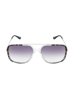 Opium Eyewear - Men Crystal Black Demi Metal Sunglass with UV Protected Lens