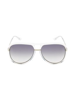 Opium Eyewear - Men Crystal Silver Metal Sunglass with UV Protected Lens