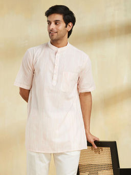 Fabindia - Pink Cotton Short Kurta