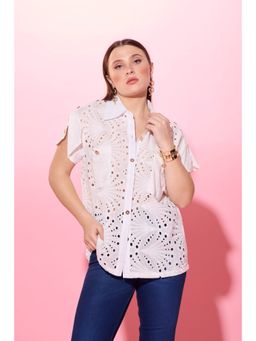 QONA - Snow Schiffli Shirt