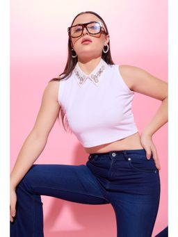 QONA - Noon Crop Top With Iceberge with Collar (Set of 2)