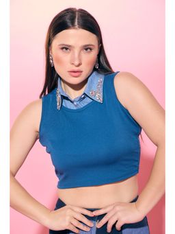 QONA - Dusk Crop Top With Shanice with Collar (Set of 2)