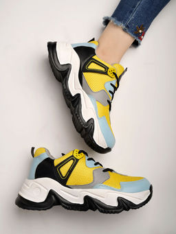 Shoetopia - Women Stylish Casual Sports Shoe Sneakers Yellow