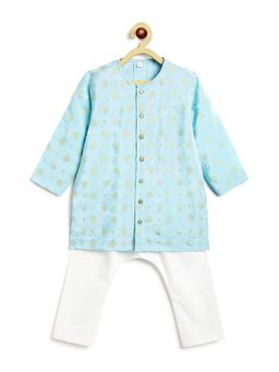 TIBER TABER - Boys Blue Kurta & Pyjama