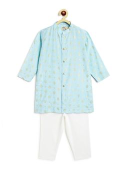 TIBER TABER - Boys Blue Kurta & Pyjama