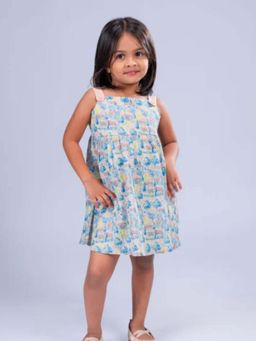 ZACH & KIKI - Girls Multi-Color Country Side Sleeveless Dress