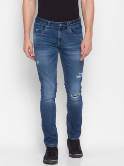 Spykar - Blue Cotton Mens Jeans