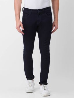 Spykar - Raw Blue Cotton Super Slim Fit Tapered Length Jeans for Men (super Skinny)
