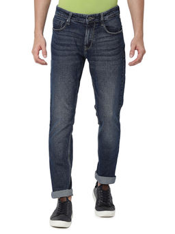 Spykar - Mens Cotton Stretch Dark Blue Skinny Fit Jeans