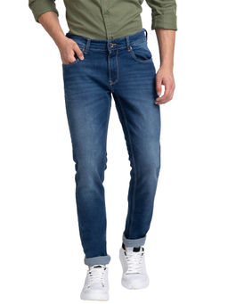 Spykar - Mens Cotton Stretch Dark Blue Skinny Fit Jeans