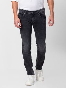 Spykar - Black Low Rise Slim Fit Jeans for Men