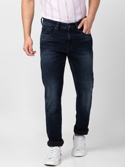 Spykar - Blue Low Rise Slim Fit Jeans for Men