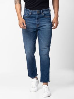 Spykar - Blue Mid Rise Loose Fit Jeans for Men