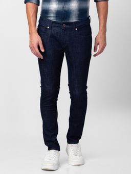 Spykar - Blue Mid Rise Tapered Fit Jeans for Men
