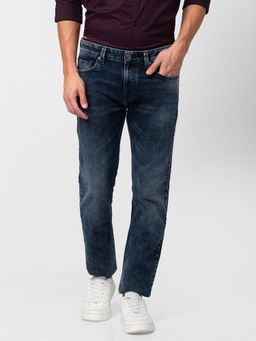 Spykar - Blue Mid Rise Comfort Fit Jeans for Men
