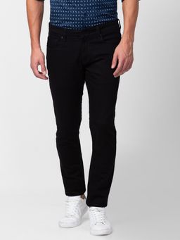 Spykar - Black Low Rise Slim Fit Jeans for Men