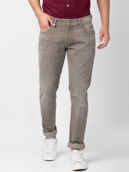 Spykar - Olive Low Rise Slim Fit Jeans for Men