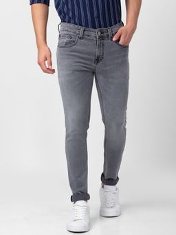 Spykar - Grey Low Rise Super Slim Fit Jeans for Men