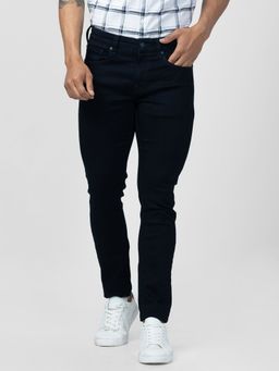 Spykar - Men Raw Blue Cotton Super Slim Fit Tapered Length Jeans (Super Skinny)