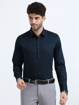 THE FORMAL CLUB - Cambridge Giza Cotton Shirt In Saphire