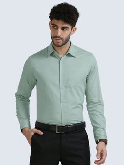 THE FORMAL CLUB - Cambridge Giza Cotton Shirt In Watercress