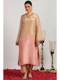 TAHILIYA - Pink Crimson Tissue Silk Co-Ord Set