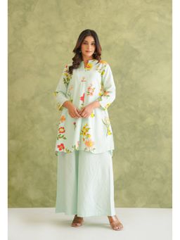 GANGA GRACE - Green Floral Printed Co-Ord Set