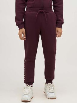 Jack & Jones Junior - Boys Maroon Solid Joggers