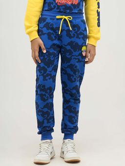 Jack & Jones Junior - Boys Blue Printed Joggers