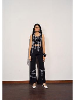 Clothes on my mind - Black Statement Detail Comm-Ready Co-Ord Set