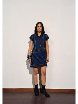 Clothes on my mind - Blue Denim Mini Reel Ready Dress