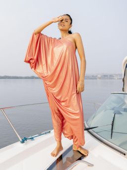 House of Fett - Bellagio Peach Dress with Pant