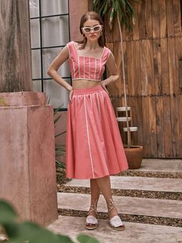 House of Fett - Carol Pink Top with Skirt Co-Ords