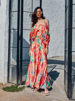 House of Fett - Satinaria Peach Palazzo