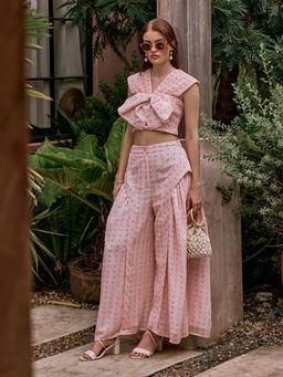 House of Fett - Gossip Bow Peach Pant