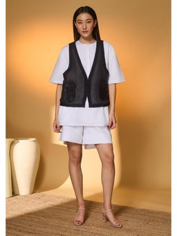 Masaba - White Pine-Code Embroidered Co-Ords