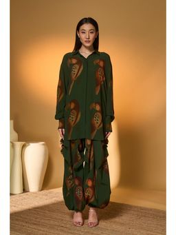 Masaba - Olive Chirpy Chase Co-Ords